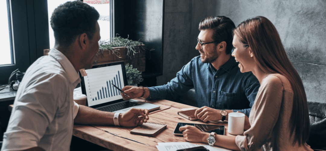 People discussing business.